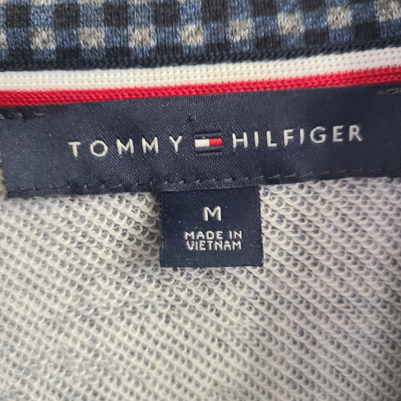 Tommy Hilfiger Fashion Stylish Comfy Trendy Travel Plaid Blue/ Gray Jacket Sz M - Picture 6 of 7